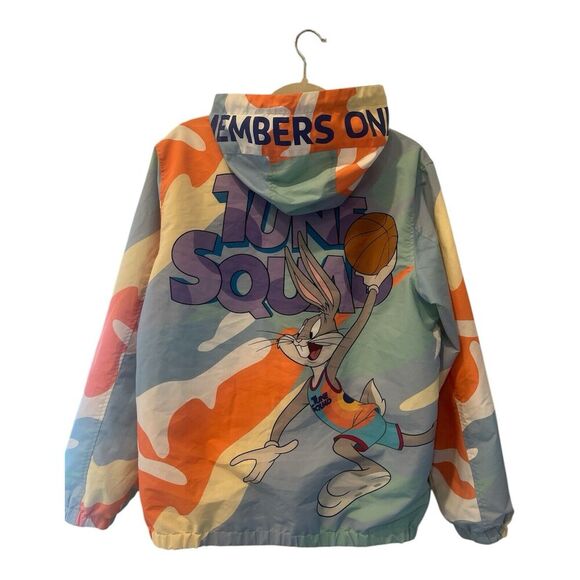 Members Only Space Jam 2 Wind Breaker Light Jacket Tune Squad Size Mens Medium - Picture 2 of 14
